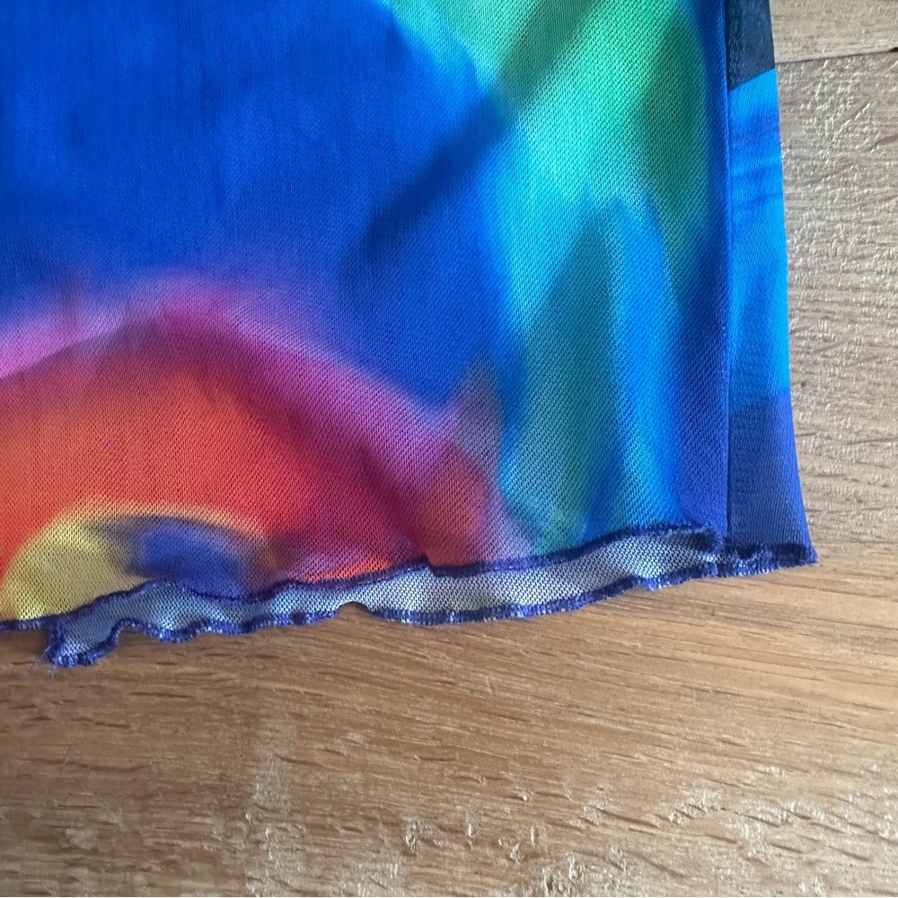 Zara Multi-Color Mesh Top - Picture 4 of 6